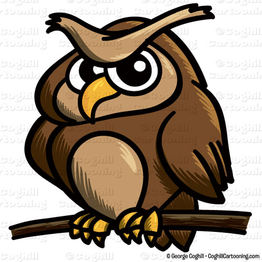 540x540 Cartoon Owl Clip Art Stock Illustration