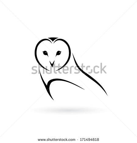 450x470 Barn Owl Clipart Outline