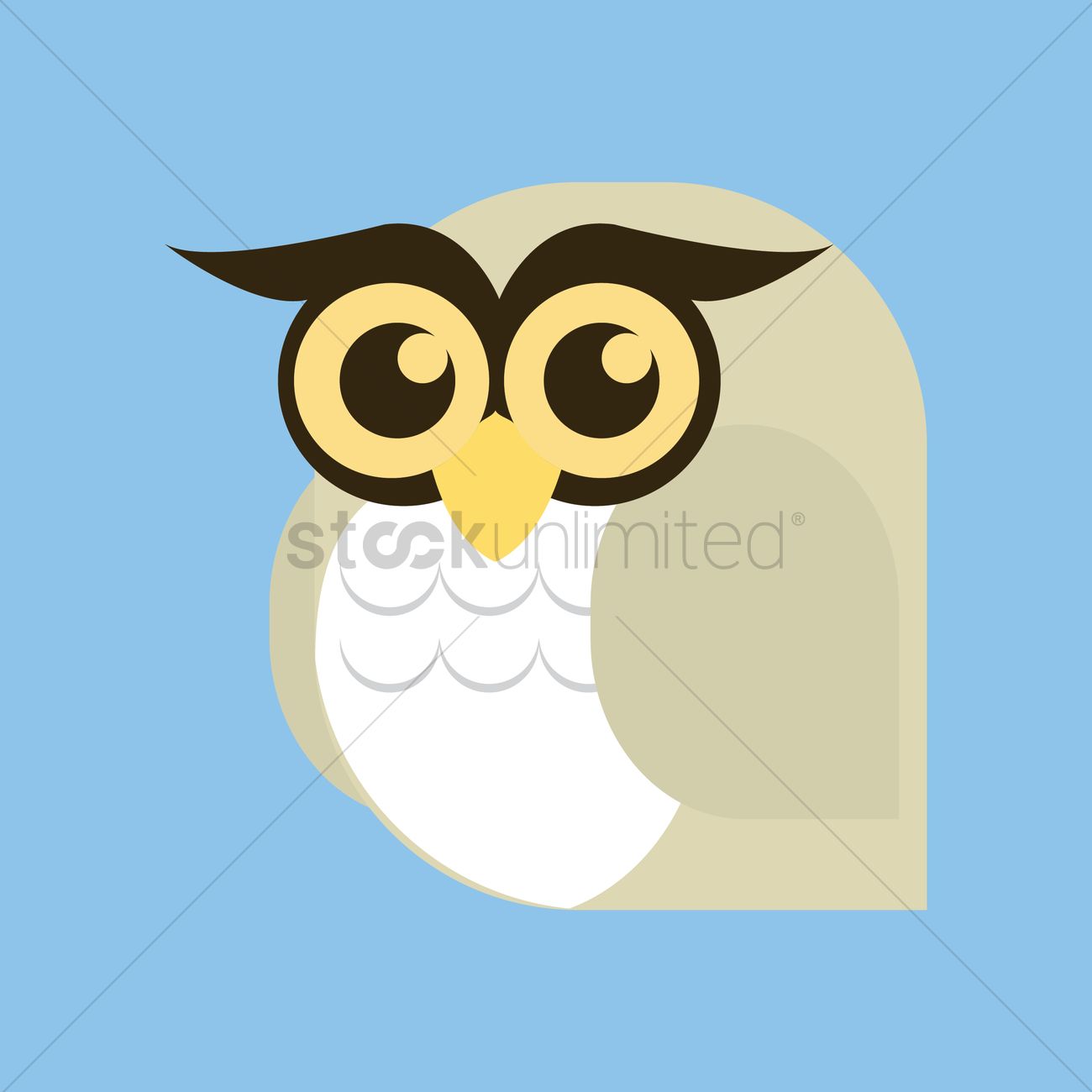 1300x1300 Free Owl Vector Image