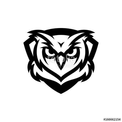 500x500 Owl Vector Logo Illustration Stock Image And Royalty Free Vector