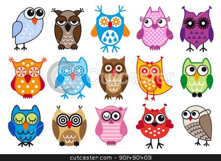 450x329 Owl School Theme Vector Owls Vector Illustration