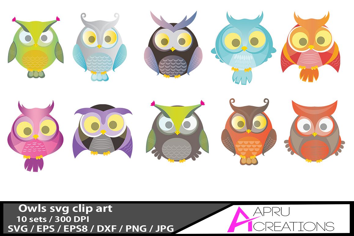 1158x772 Owls Set Owls Vector Graphics Owls Svg Owls Eps Owls Doodle