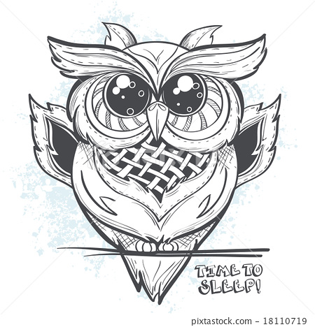450x468 Owl Vector Illustration