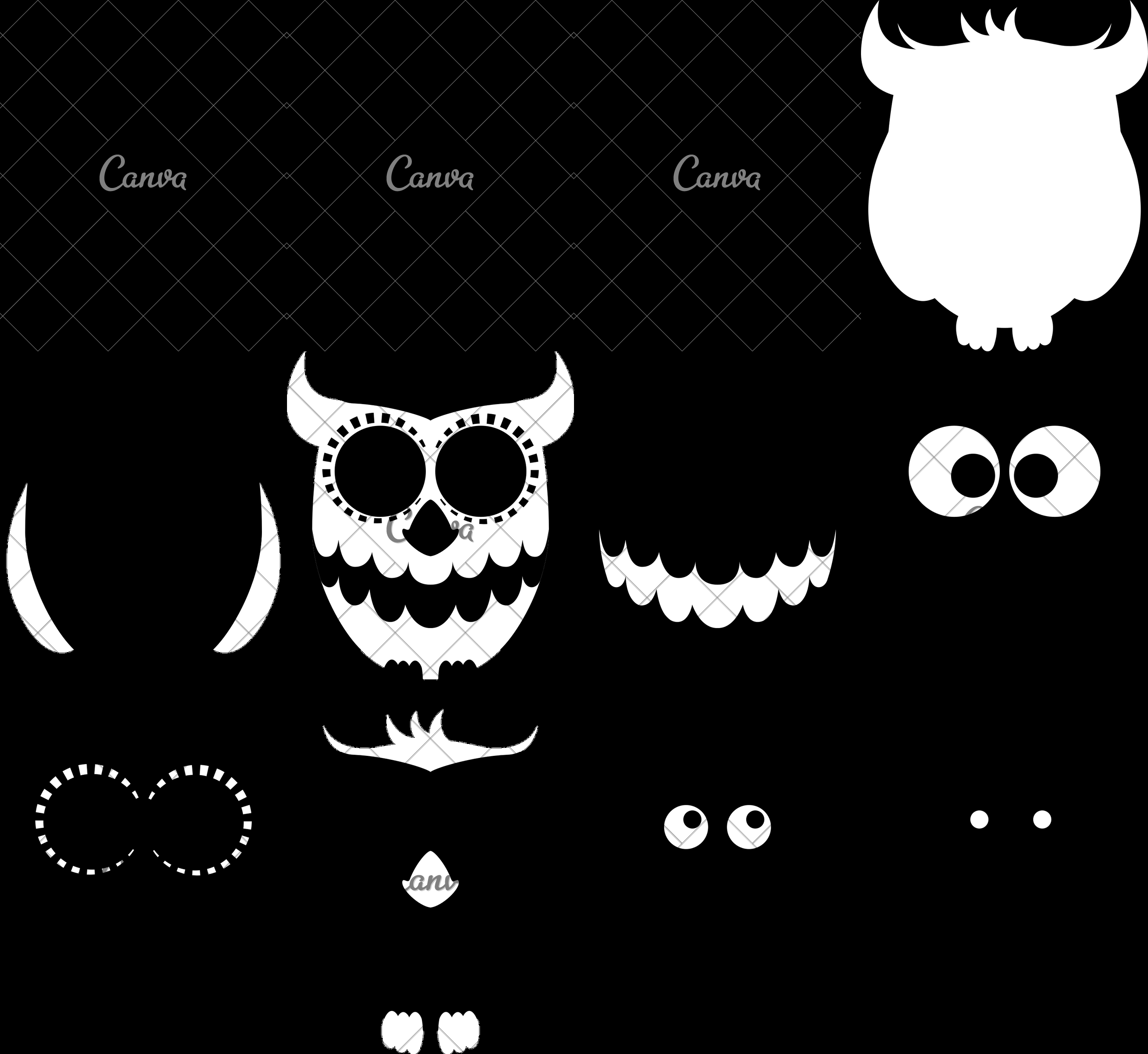 2612x2400 Cartoon Owl Vector