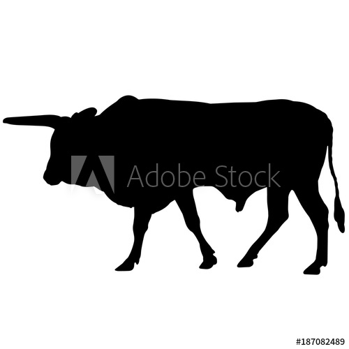 500x500 Ox Silhouette Vector Graphics