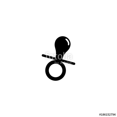 500x500 Baby Pacifier Vector Icon Stock Image And Royalty Free Vector