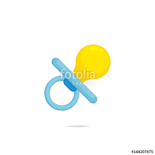 500x500 Pacifier Vector Isolated Stock Image And Royalty Free Vector