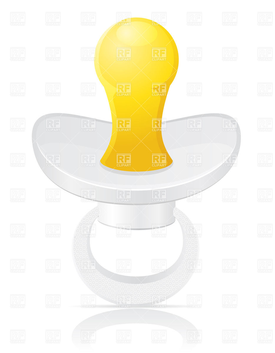 934x1200 White Baby Pacifier Vector Image Vector Artwork Of Objects