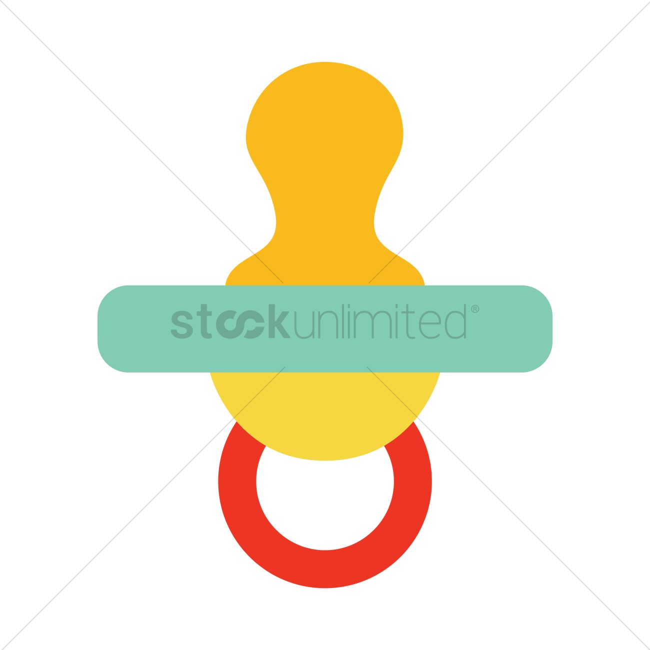 1300x1300 Baby Pacifier Vector Image