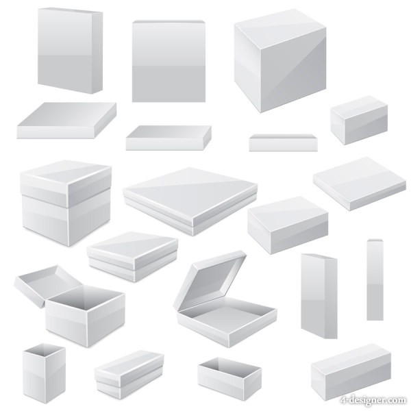 600x600 4 Designer Product Packaging Template 03 Vector Material