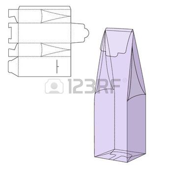 350x350 Packaging Vector Illustration Of Gift Craft Box For Design