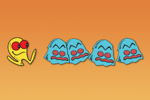 300x200 Pac Man Vector Art Arcade Game Hires Eps And Illustrator Ai Files