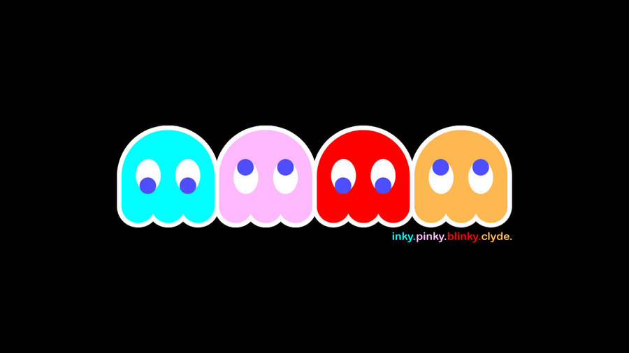 900x506 Pacman Ghost Desktop Backgroun By Outerspice