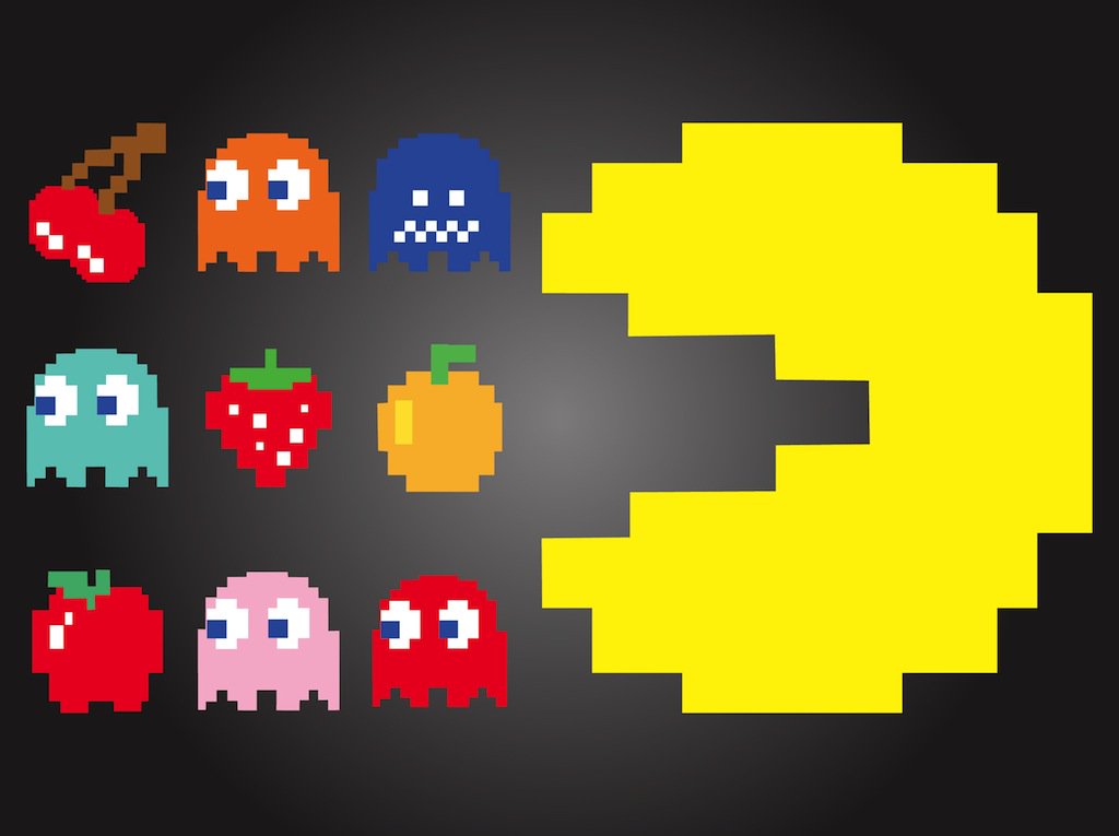 1024x765 Pac Man Characters Vector Art Amp Graphics