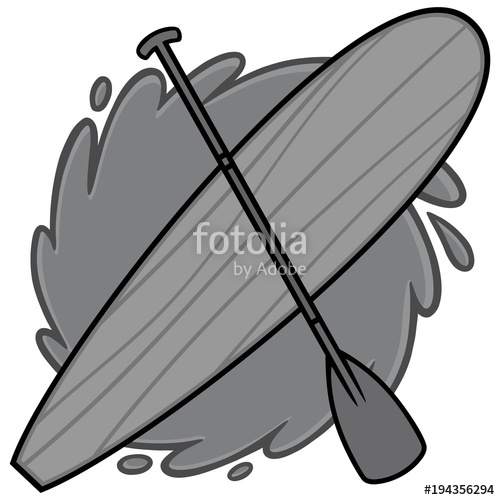 500x500 Paddle Board Illustration