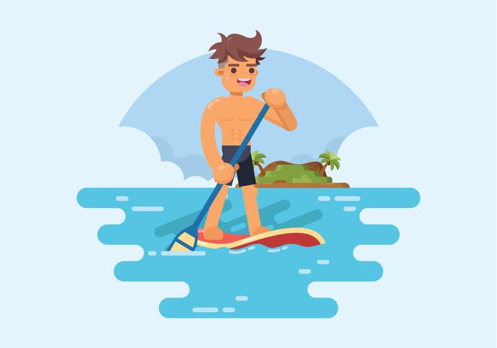 700x490 Paddleboard Free Vector Art