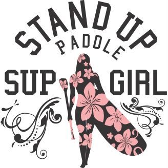 328x328 Stand Up Paddle T Shirt Design. Download Vector Design Format