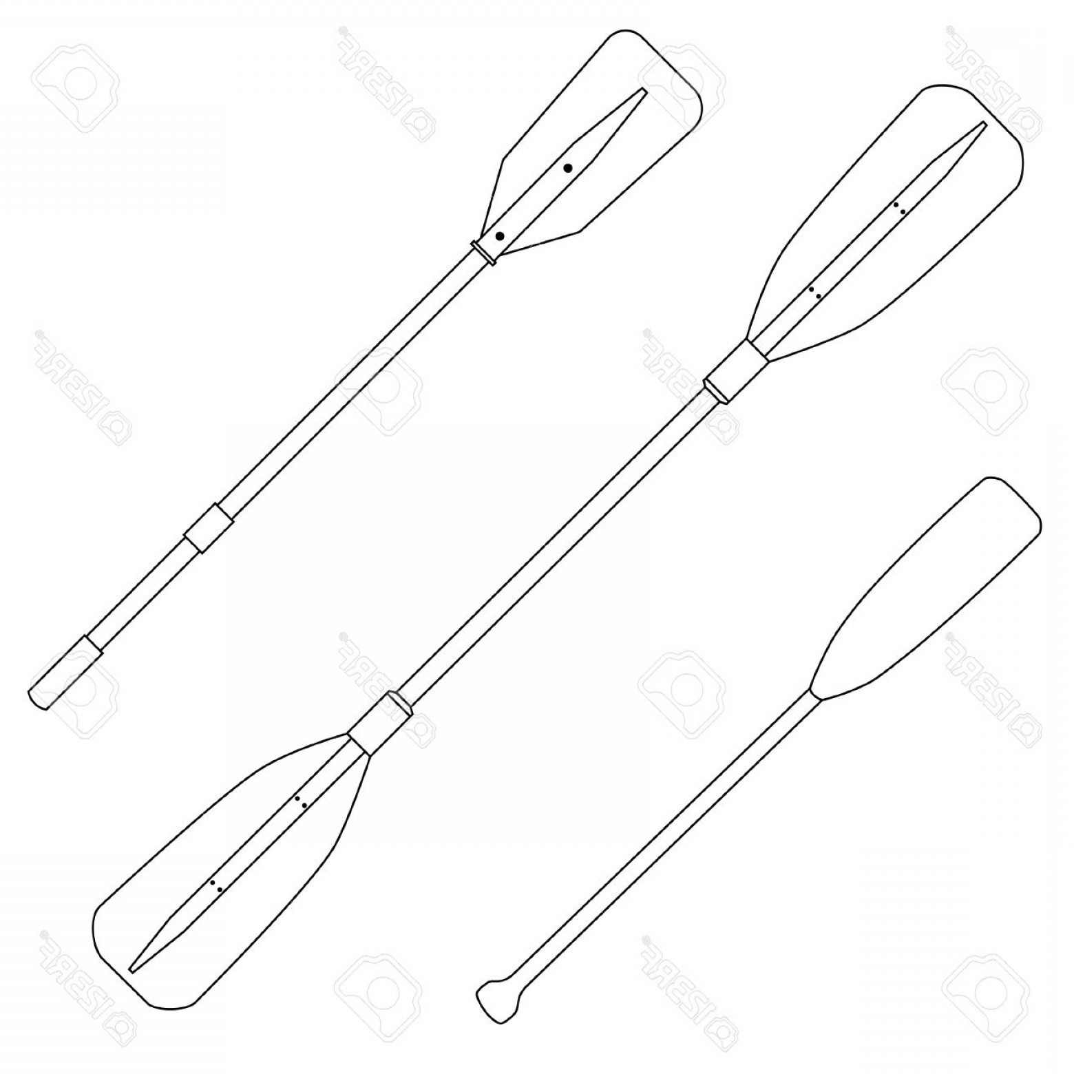 1560x1560 Crossed Canoe Paddle Vector Arenawp