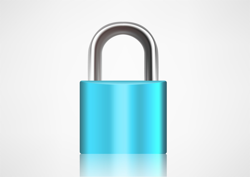 800x566 Padlock Vector Icon