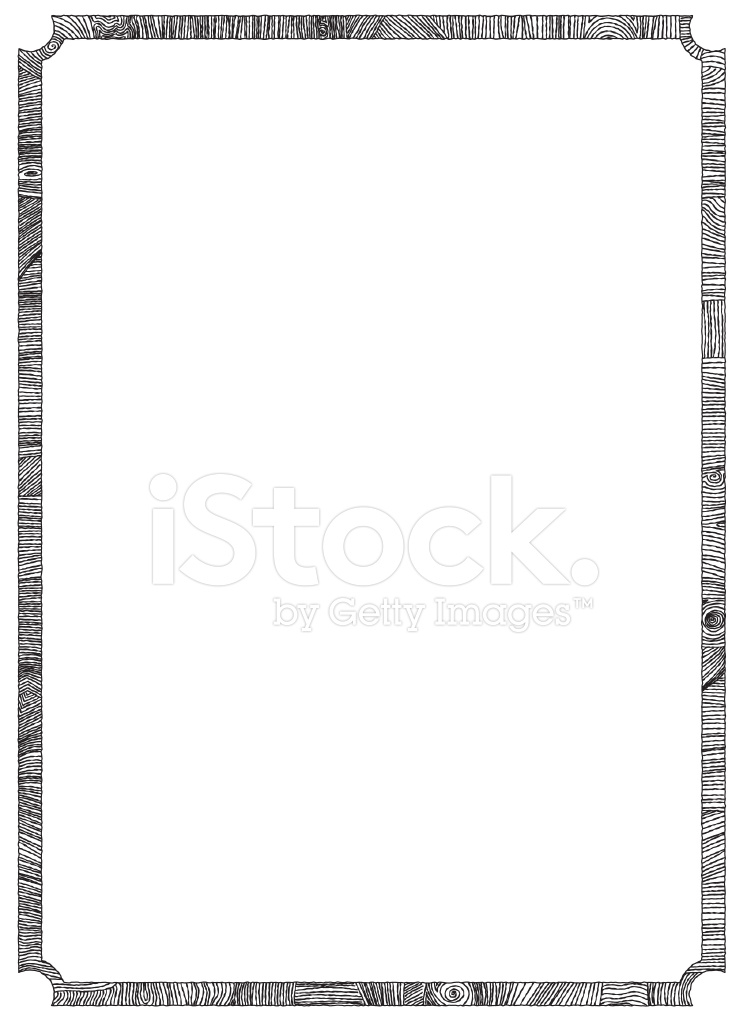 747x1024 Page Border Vector Stock Vector