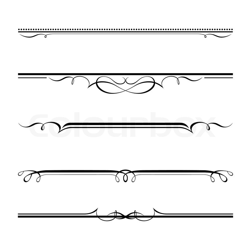 800x800 Vector Set Of Decorative Elements, Border