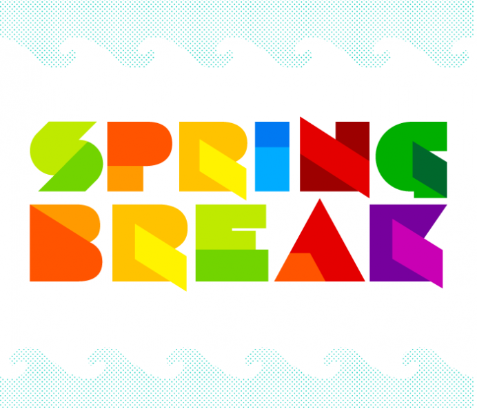 692x593 Spring Break Vector