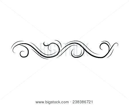 450x369 Swirl Divider Swirl Calligraphic Filigree Element For Design