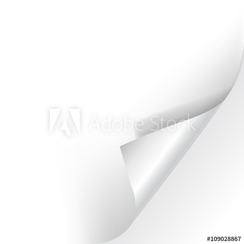 500x500 Page Curl Vector On Transparent Effect Background