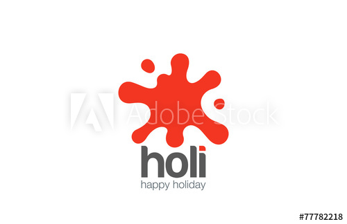 500x324 Paint Blob Logo Abstract Design Vector. Liquid Splash Icon