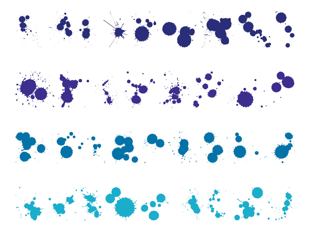 1024x765 Blue Paint Blobs Vector Art Amp Graphics