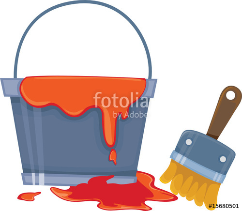 500x436 Paint Bucket And Brush Stock Image And Royalty Free Vector Files