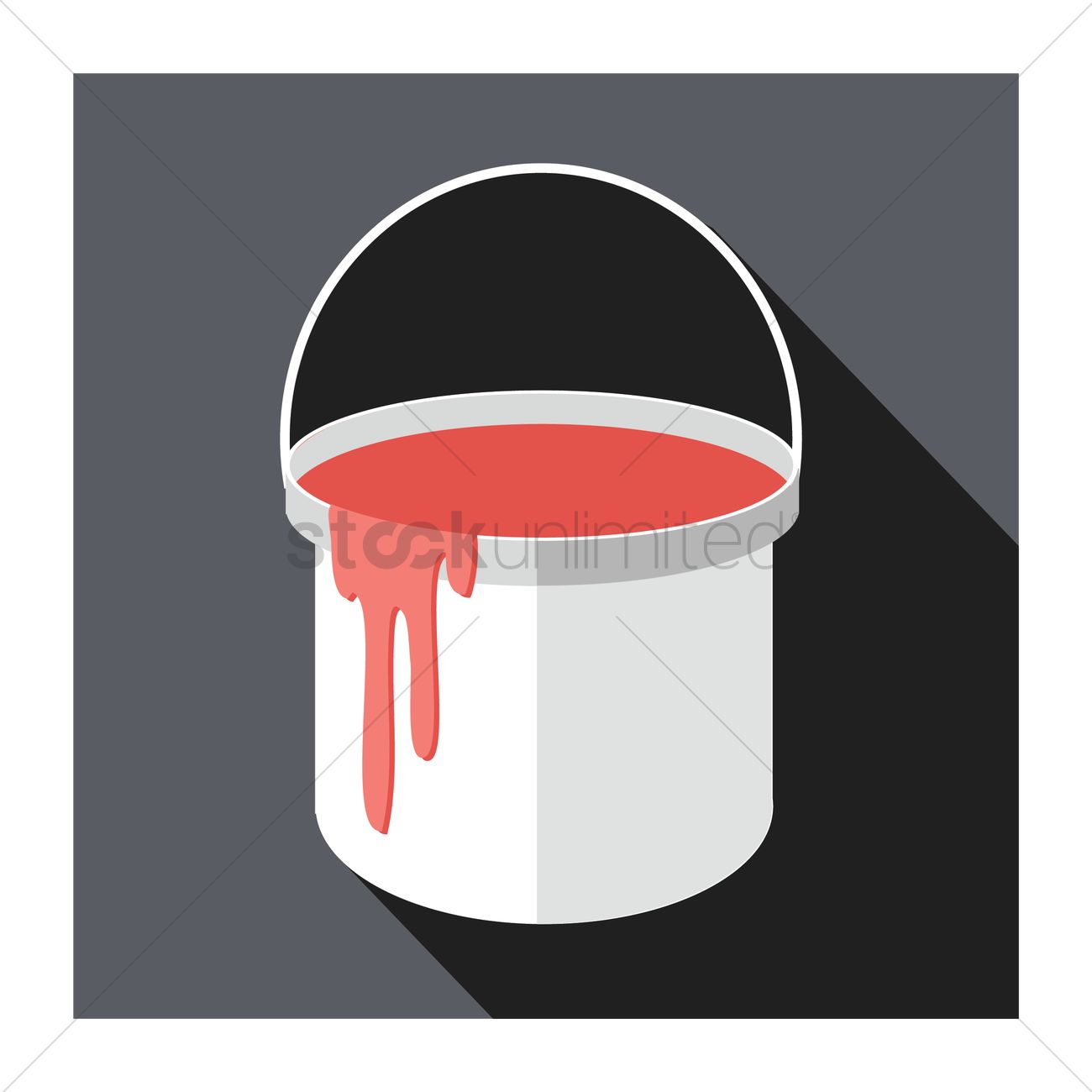 1300x1300 Free A Paint Bucket Vector Image
