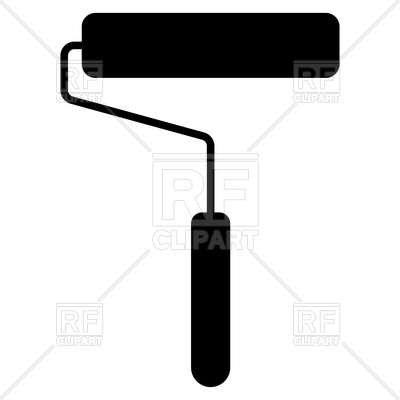 400x400 Paint Roller Black Icon Vector Image Vector Artwork Of Icons And