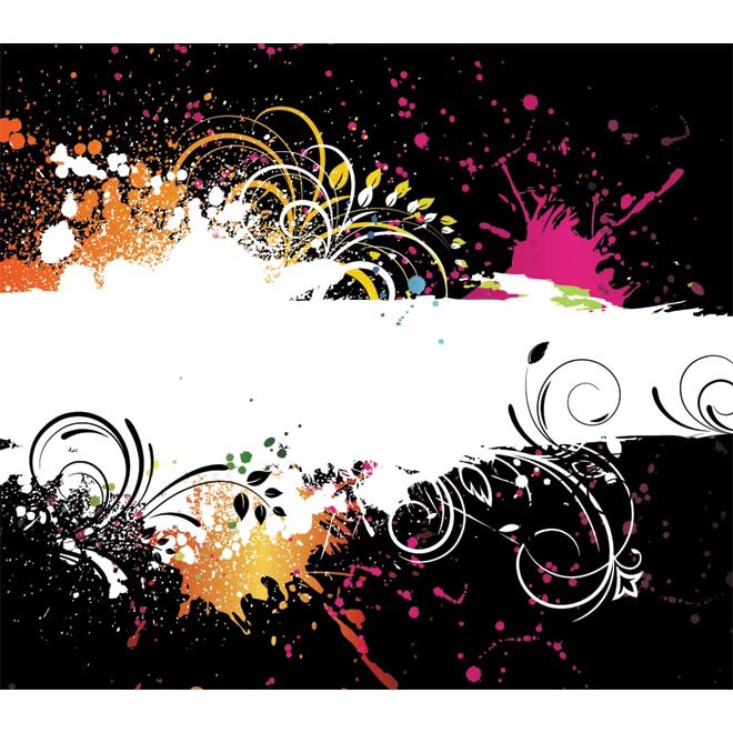 660x660 Free Colorful Paint Splash Vector Illustration Psdblast