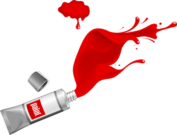 600x457 Red Ink Paint Splash Free Vector In Adobe Illustrator Ai ( .ai