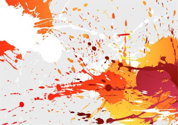 600x421 Free Pdf Download Vivid Abstract Paint Splashes Vector Background