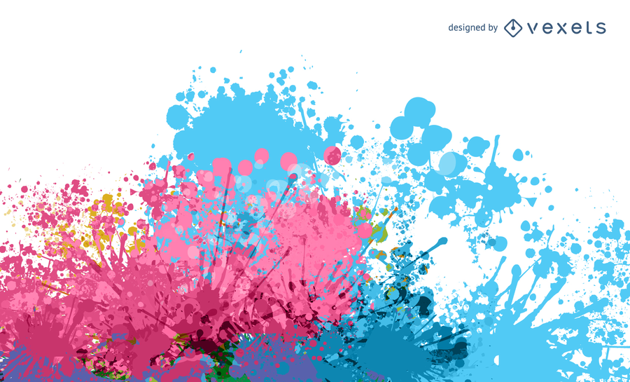900x545 Colorful Paint Splat Vector