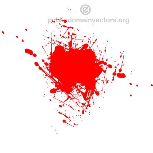 500x500 Red Ink Splatter Vector Graphics Public Domain Vectors