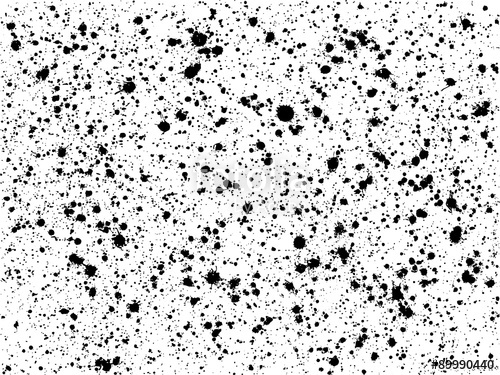 500x375 Graffiti Paint Splatter Pattern In Black Over White Stock Image