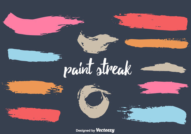 632x443 Free Paint Streak Vector Set Free Vector Download 350607 Cannypic