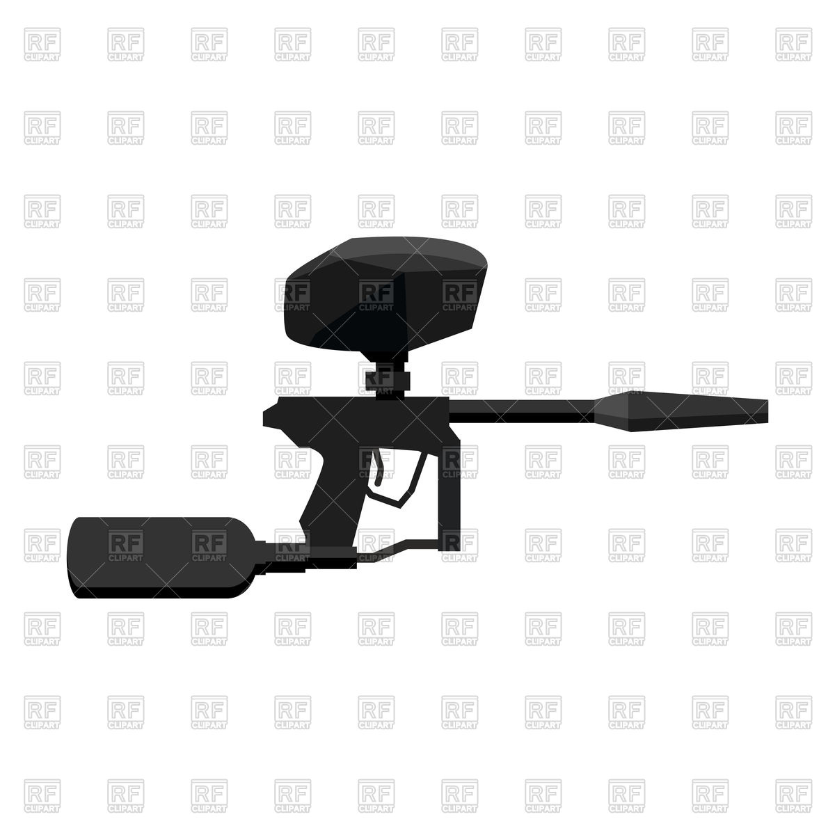 1200x1200 Paintball Gun. Sports Weapon. Vector Image Vector Artwork Of