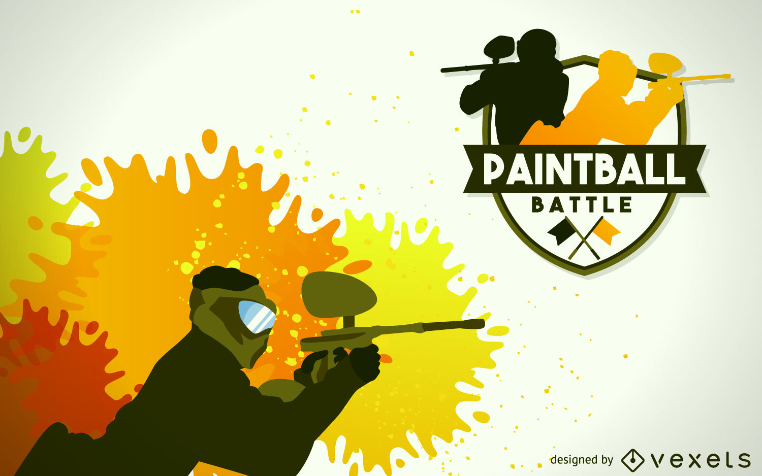 1500x938 Paintball Jogador Badge