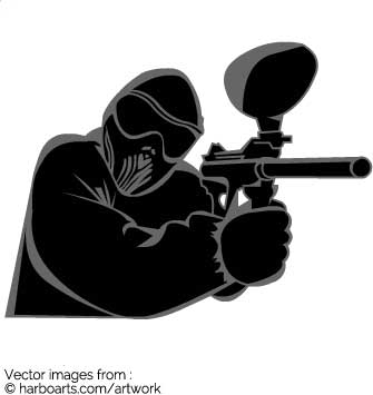 335x355 Download Paintball Shooter Drawing
