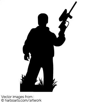 335x355 Download Paintball Silhouette