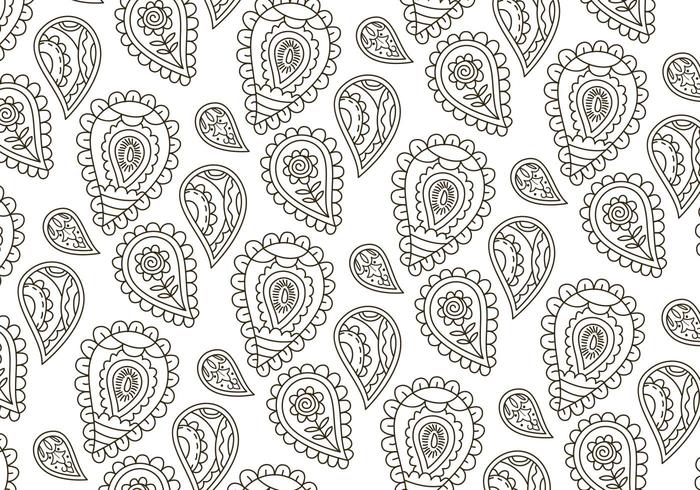 700x490 Vector Paisley Background