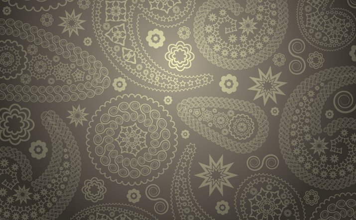 715x442 Vector Paisley Background