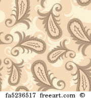 180x195 Free Art Print Of Vector Seamless Paisley Pattern. Vector Seamless