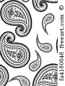 135x179 Free Art Print Of Vector Paisley Pattern. Vector Illustration Of
