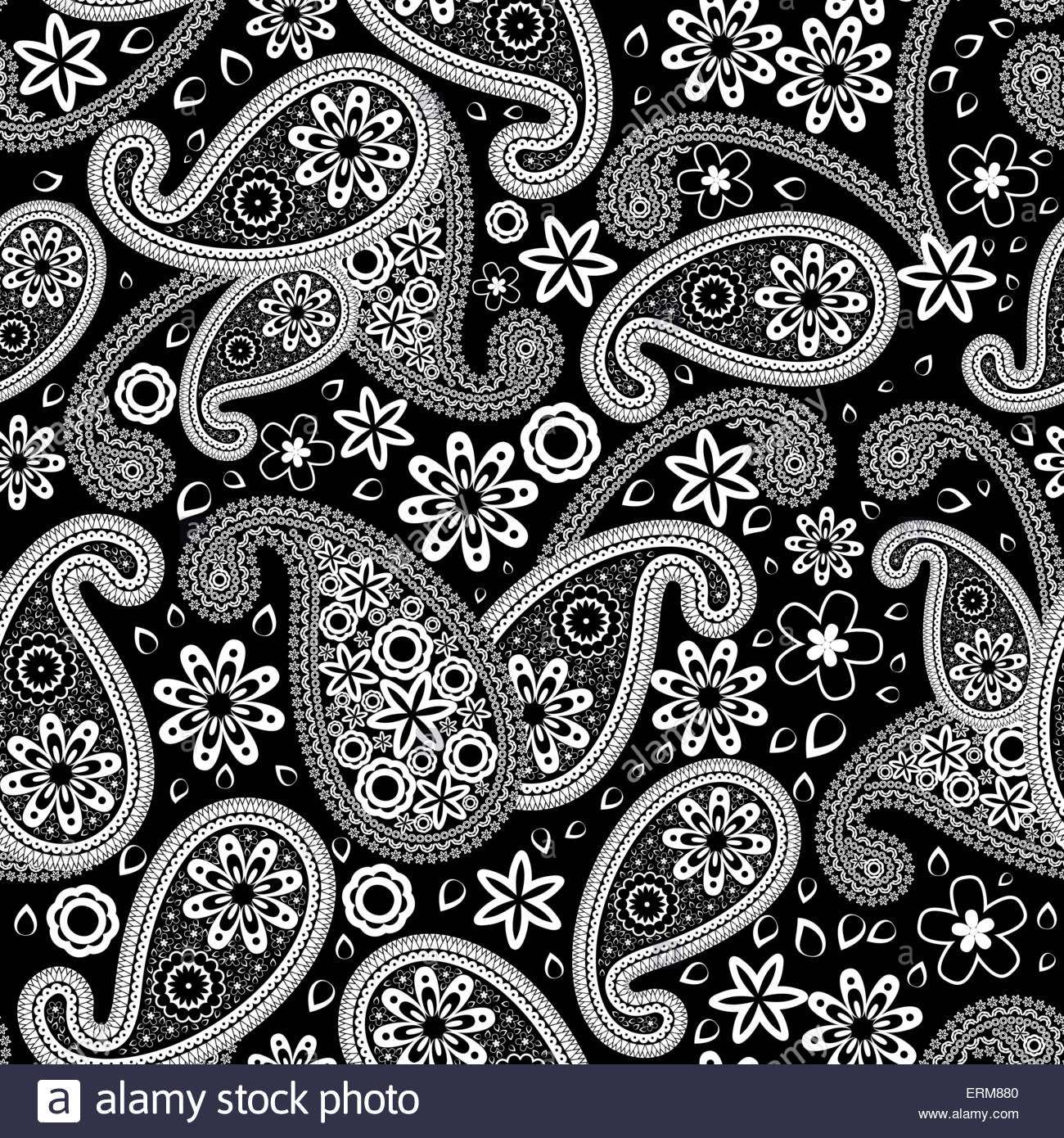 1300x1390 Oriental Seamless Paisley Vector Pattern For Easy Making Erm880 8
