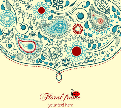 412x368 Free Floral And Paisley Vector Graphics Free Vector Download